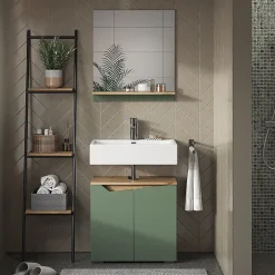 Vicco Meubles bain Vert/Artisan 2 pièces