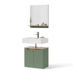 Vicco Meubles bain Vert/Artisan 2 pièces