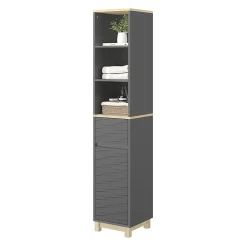 Vicco Meubles de salle de bain Anthracite 30x151.5cm avec tiroir* Colonne De Salle De Bains