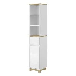 Vicco Meubles de salle de bain Blanc 30x151cm avec tiroirs