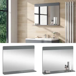 Vicco Miroir de salle de bain Gris 80.1x62cm