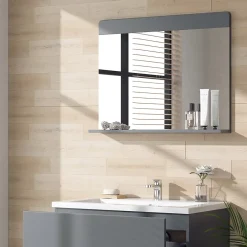 Vicco Miroir de salle de bain Gris 80.1x62cm
