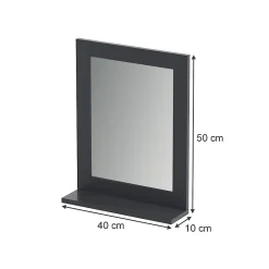 Vicco Miroir de salle de bain Gris 50x40cm