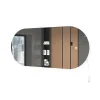 Vicco Miroir mural Blanc 110x50cm avec éclairage LED