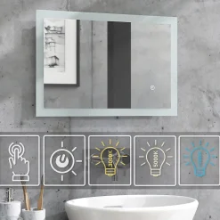Vicco Miroir mural Blanc 60x40cm* Armoire De Toilette
