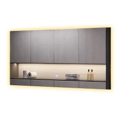 Vicco Miroir mural Verre 50x100cm avec rétro-éclairage* Armoire De Toilette