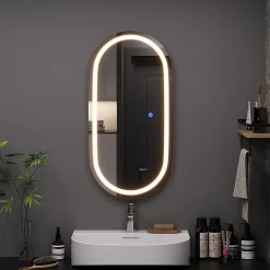 Vicco Miroir mural Verre 40x80cm avec éclairage frontal* Armoire De Toilette