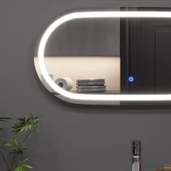 Vicco Miroir mural Verre 40x80cm avec éclairage frontal* Armoire De Toilette