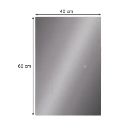 Vicco Miroir mural Verre 40x60cm avec rétro-éclairage* Armoire De Toilette