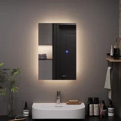 Vicco Miroir mural Verre 40x60cm avec rétro-éclairage* Armoire De Toilette