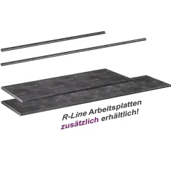 Vicco Plan de travail cuisine Anthracite 240cm* Plan De Travail Buanderie
