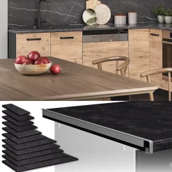 Vicco Plan de travail cuisine Anthracite 20cm