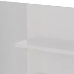 Vicco Étagère à miroir Blanc Haute brillance 119.8x70cm avec compartiments ouverts* Armoire De Toilette