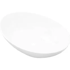Vidaxl Lavabo en Forme Ovale Céramique Blanc Lave-mains Vasque Salle de Bain 140674* Vasque À Poser
