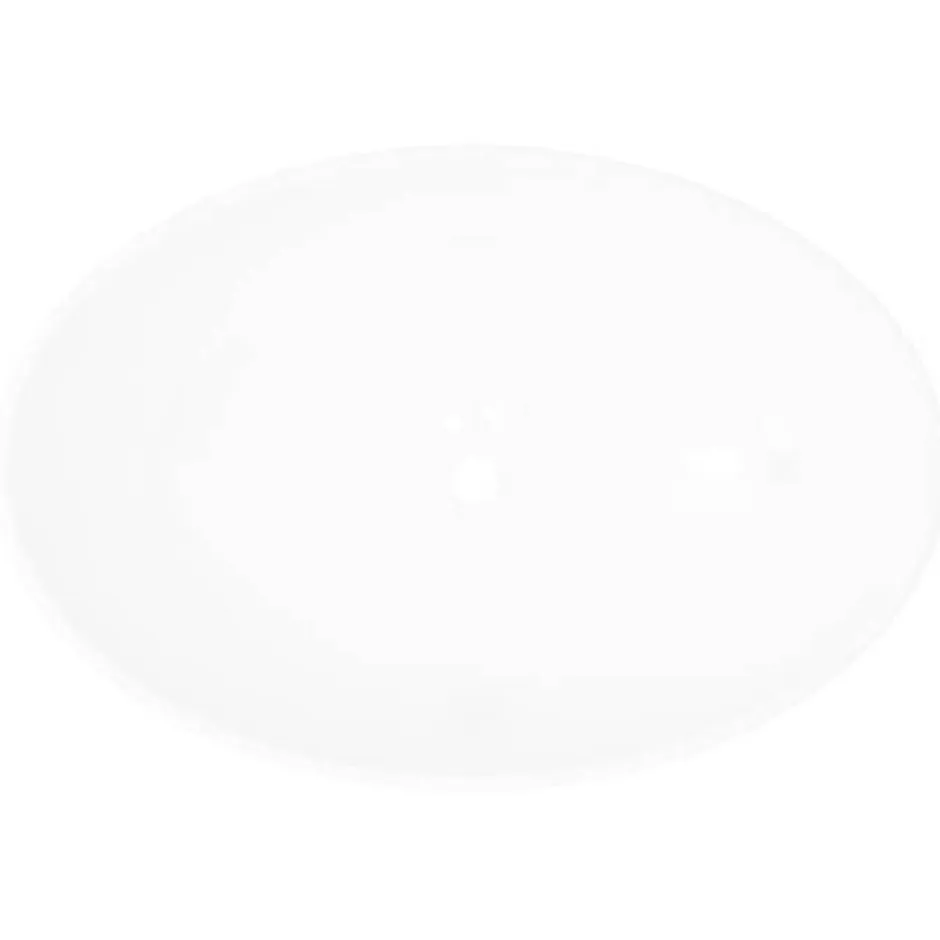 Vidaxl Lavabo en Forme Ovale Céramique Blanc Lave-mains Vasque Salle de Bain 140674* Vasque À Poser