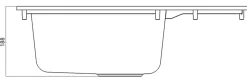 Nord Inox Évier compact en composite blanc 1 bac à encastrer Karta