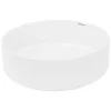 ECD Germany Évier céramique vasque a poser ronde moderne lave-mains salle de bain 355 mm