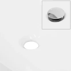 ECD Germany Évier céramique vasque a poser ovale moderne lave-mains salle de bain 640x365 mm