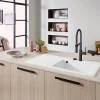 Villeroy & Boch Évier en céramique 1 cuve à droite à encastrer Subway Style blanc brillant
