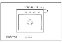 Villeroy & Boch Évier en céramique 1 cuve à encastrer Subway blanc mat