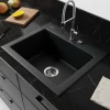 Villeroy & Boch Évier en céramique 1 cuve à encastrer Subway noir mat* Evier Et Robinet De Buanderie
