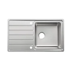 Cooke & Lewis Évier en inox 1 bac à encastrer Apollonia