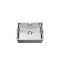 Essebagno Évier sous-plan en inox finition gris 1 bac à encastrer Inoxa 54* Evier Et Robinet De Buanderie