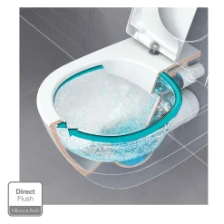 Villeroy & Boch O.novo, Combipack WC à poser sans bride modèle sur pied, céramique blanc* Wc À Poser