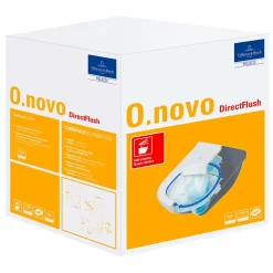 Villeroy & Boch O.novo, Cuvette suspendue sans bride, avec abattant amovible et frein de chute