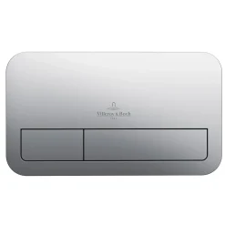 Villeroy & Boch ViConnect Plaque de déclenchement WC 200S, Chromé mat