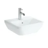 Vitra Integra Lavabo 45x40 cm avec trou pour robinetterie au milieu, Blanc (7047-003-0001)