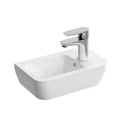Vitra Integra Lave-mains 37x22 cm avec trou pour robinetterie sur la droite, Blanc (7091-003-0029)