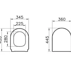 Vitra Integra Pack WC à poser sans bride avec abattant frein de chute et réservoir, Blanc (9859-003-7202)