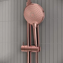 Vitra AquaHeat Bliss 240 2F colonne de douche cuivre avec mitigeur thermostatique et pomme de tête pluie ronde* Colonne De Douche Thermostatique