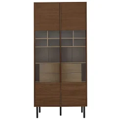ProximaX Vitrine multibranches avec façade en verre, étagères à plusieurs niveaux et tiroir dissimulé, pour salle de bain, salon ou bureau* Meuble Wc