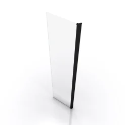 Aurlane Volet pivotant pour paroi de douche fixe - 40x200cm - Verre transparent 6mm - Profile Noir Mat* Paroi De Douche