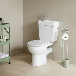 Planète Bain WC à poser avec lave-mains intégré sans bride sortie horizontale - Manila duo* Wc À Poser