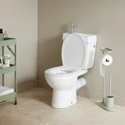 Planète Bain WC à poser avec lave-mains intégré sans bride sortie horizontale - Manila duo* Wc À Poser