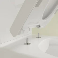 Villeroy & Boch WC à poser compact sans bride sortie horizontale VILLEROY ET BOCH Avento avec abattant frein de chute