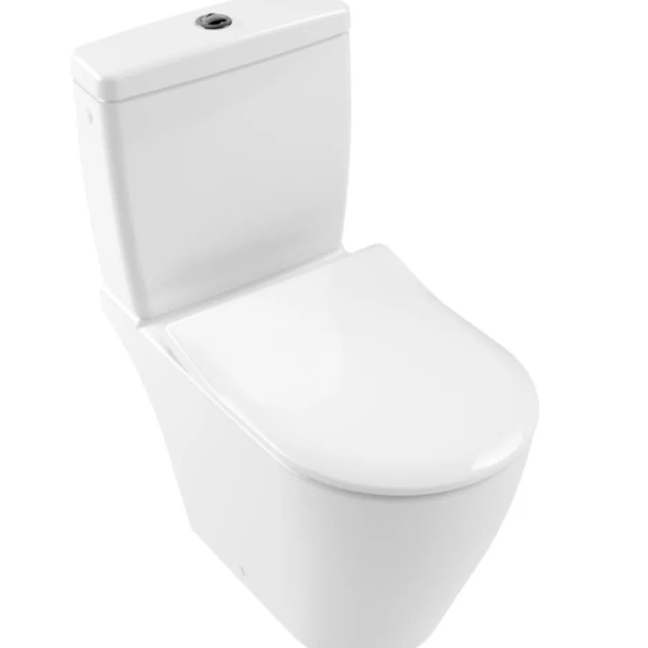 Villeroy & Boch WC à poser compact sans bride VILLEROY ET BOCH Avento avec abattant* Wc Suspendu