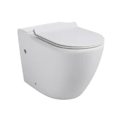 Ceramia WC à poser sans bride en céramique + abattant SoftClose + réservoir de chasse, alimentation par le bas, blanc (CEPX030RREXVPBI)