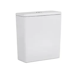 Ceramia WC à poser sans bride en céramique + abattant SoftClose + réservoir de chasse, alimentation par le bas, blanc (CEPX030RREXVPBI)