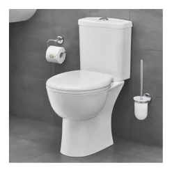 Grohe WC à poser sans bride Bau Ceramic avec abattant frein de chute declipsable + nettoyant Briochin