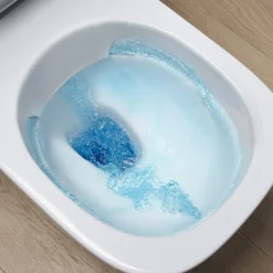 Jacob Delafon WC à poser sans bride sortie horizontale Struktura avec abattant + Tabouret physiologique bois* Wc À Poser