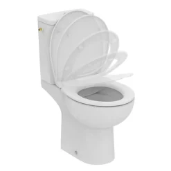 Ideal Standard WC à poser sans bride sortie horizontale TIRSO RimLS+ avec abattant frein de chute