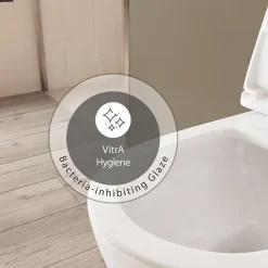Vitra WC à poser sans bride Sento + abattant slim frein de chute blanc* Wc À Poser