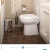 Watermatic WC au sol Sanibroyeur à relevage intégrée cuvette compacte 54,5x36 raccordement 1 lave-mains inclus W20SP Silence blanc* Wc Chimique Et Broyeur