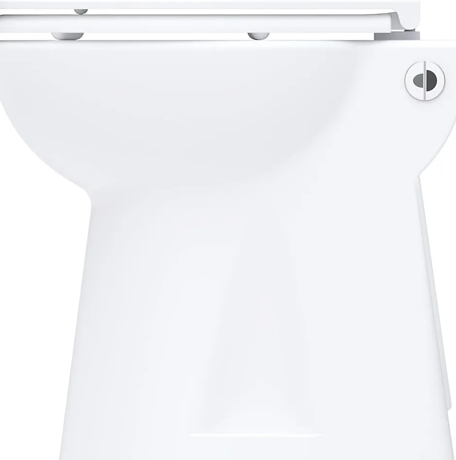 Nature Pro WC Broyeur Intégré - Broyeur WC avec WC à Poser Inclus - Sans Réservoir de Chasse - 42 x 37 x 47 cm - Made in France - Blanc