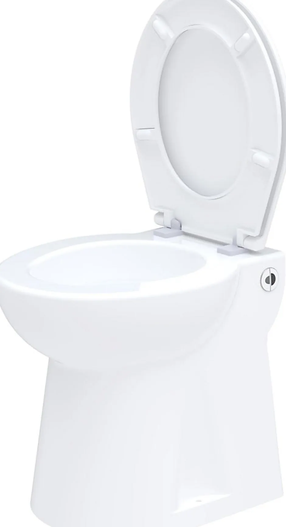 Nature Pro WC Broyeur Intégré - Broyeur WC avec WC à Poser Inclus - Sans Réservoir de Chasse - 42 x 37 x 47 cm - Made in France - Blanc