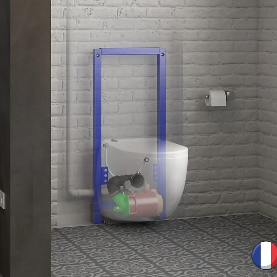 Watermatic WC broyeur suspendu W40SP Silence avec abattant* Wc Chimique Et Broyeur